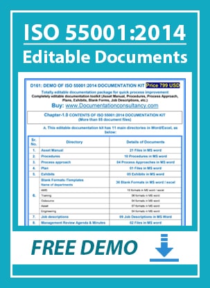  ISO 55001 Documents  - Ahmedabad
