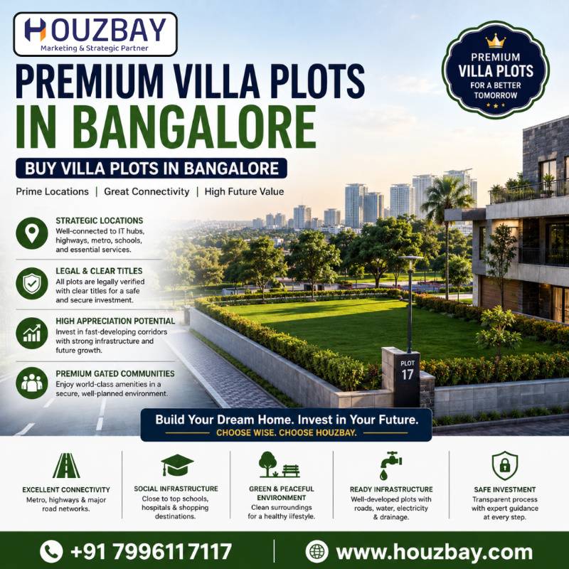 Premium Villa Plots in Bangalore | Buy Villa Plots in Bangalore #Houzbay - Bangalore