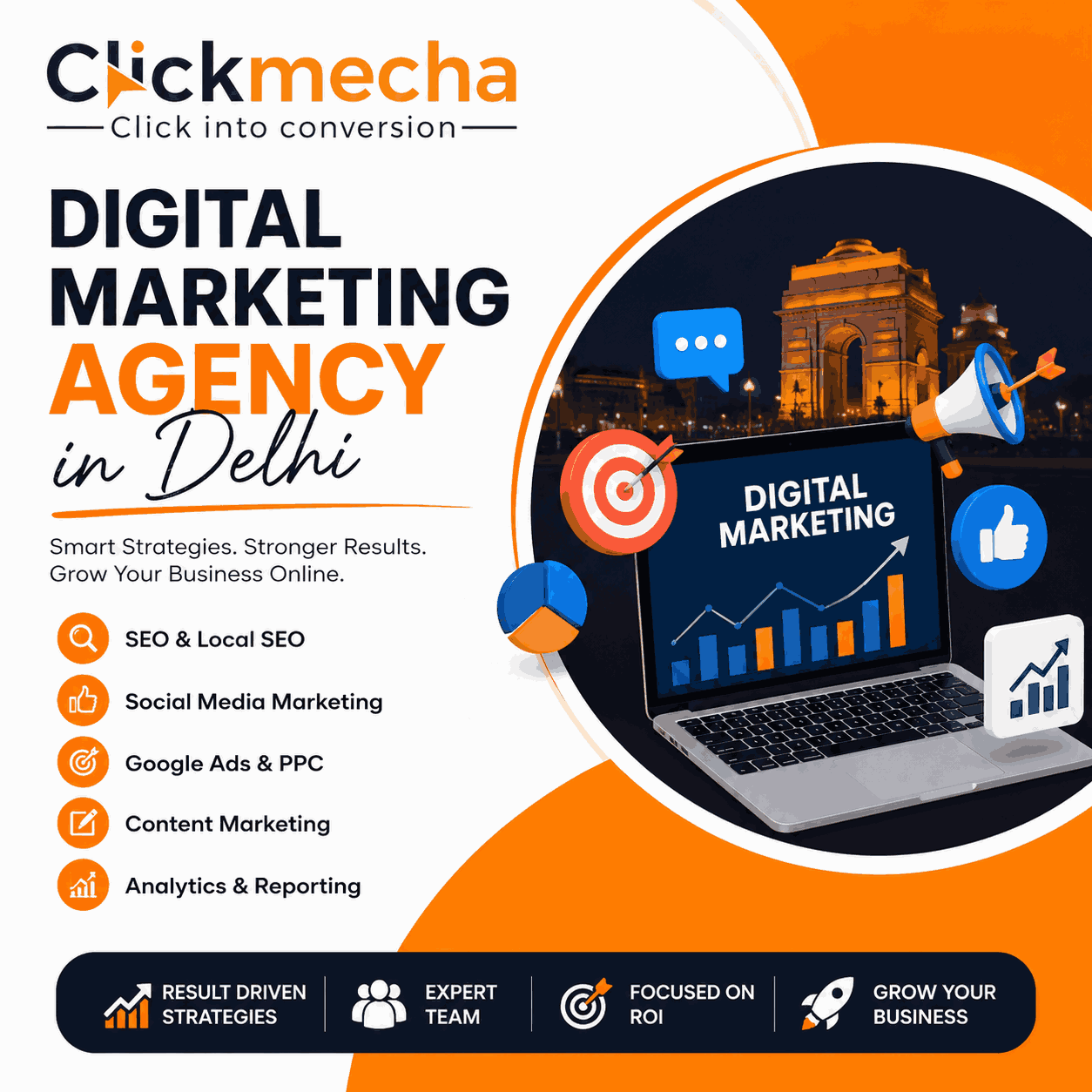 Best Digital Marketing Agency In Delhi - Click Mecha - Delhi