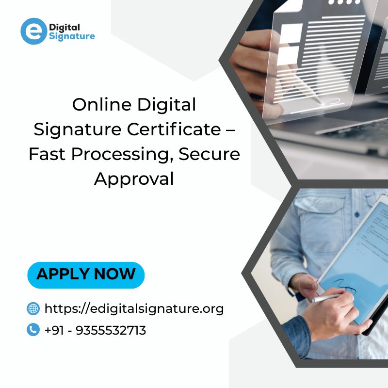 Online Digital Signature Certificate – Fast Processing, Secure Approval - Lucknow