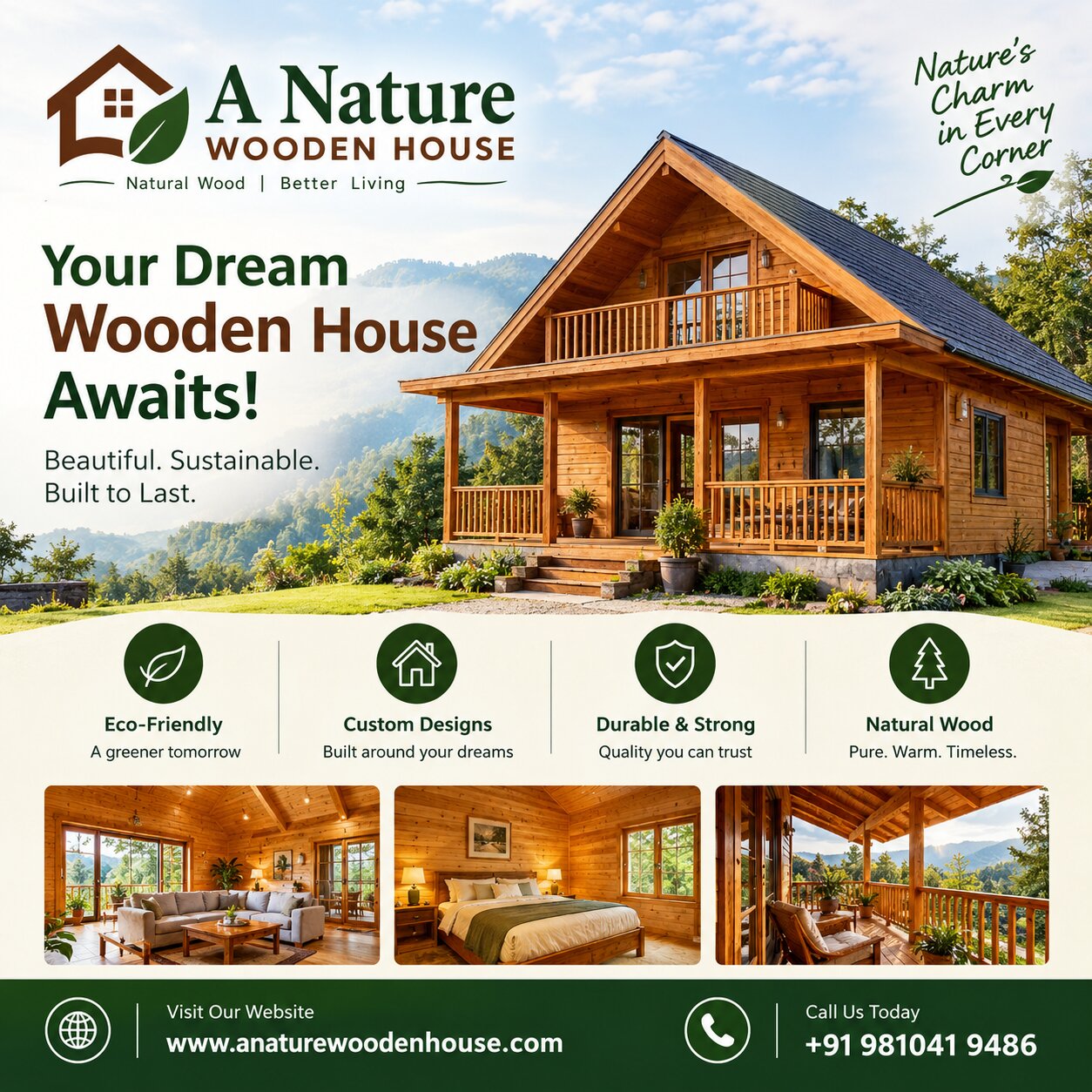 Wooden House Manufacturer in Delhi - Delhi