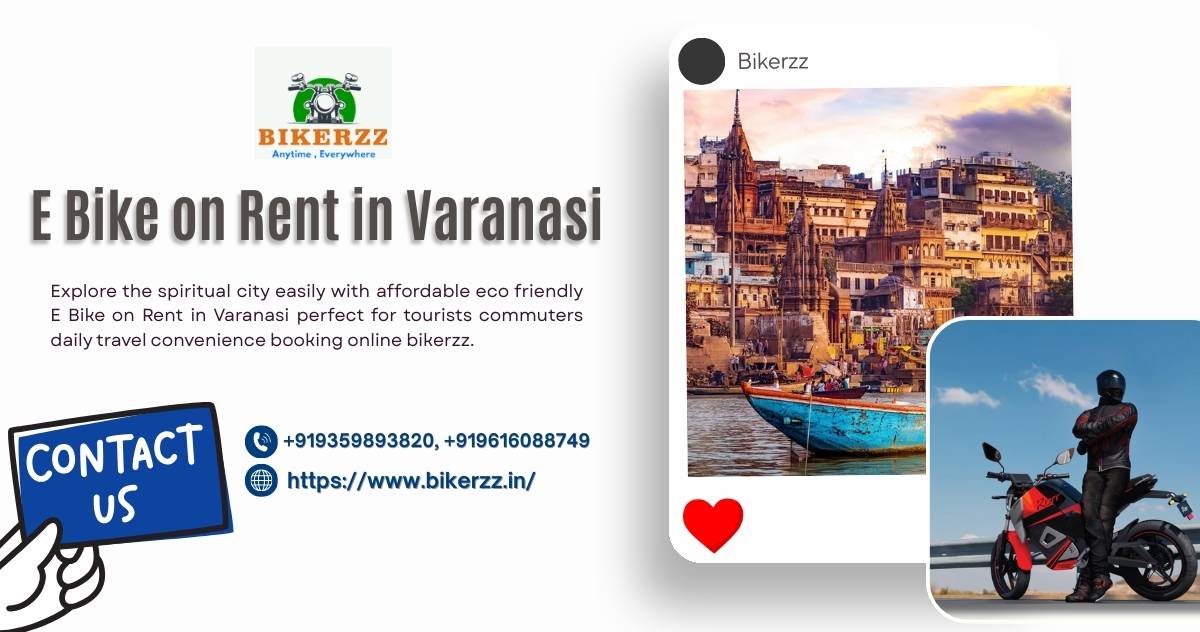 Switch to Eco Travel E bike on rent in Varanasi for Daily Use  - Varanasi