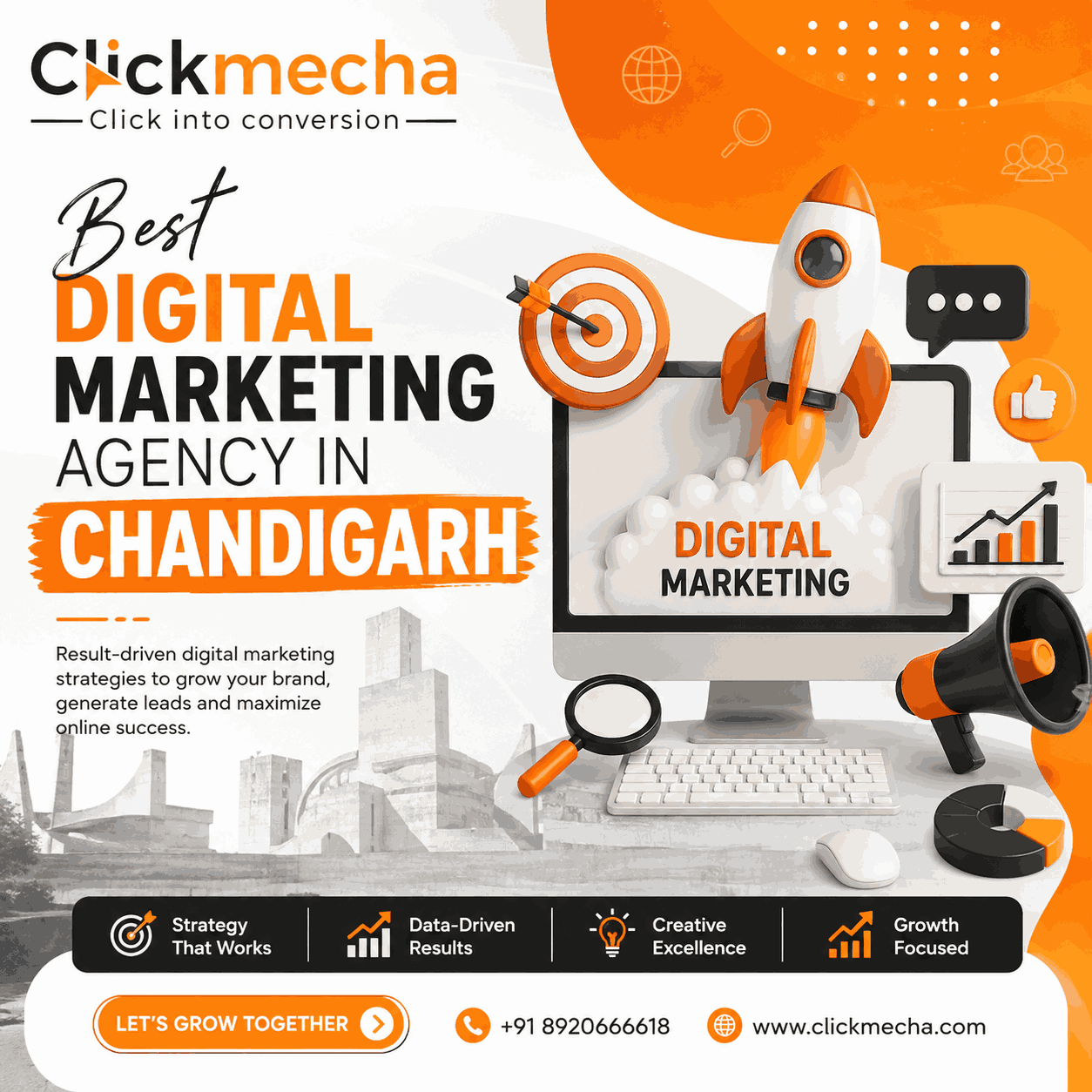 Best Digital Marketing Agency in Chandigarh - Click Mecha