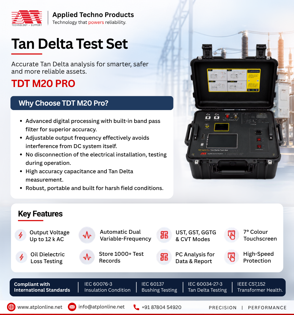 Capacitance and Dissipation Factor (Tan-Delta Test Set) – ATPL Online - Gurgaon