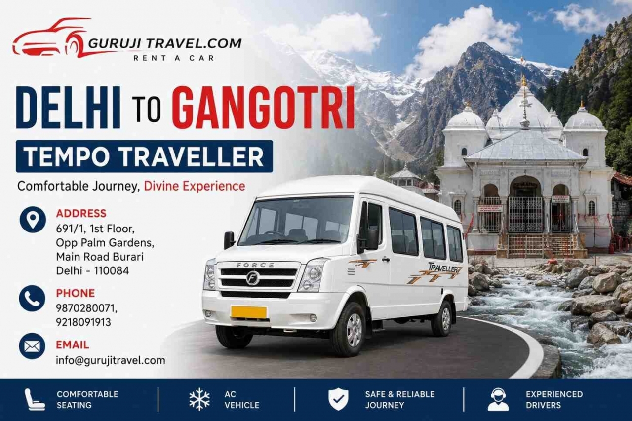  Affordable Delhi to Gangotri Tempo Traveller Service - Delhi