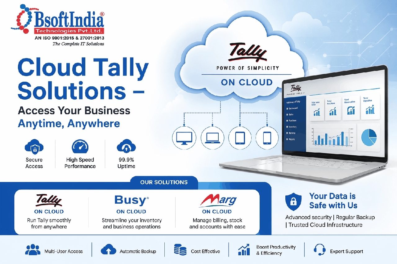 Cloud Tally Solutions | Secure Tally On Cloud India - Delhi