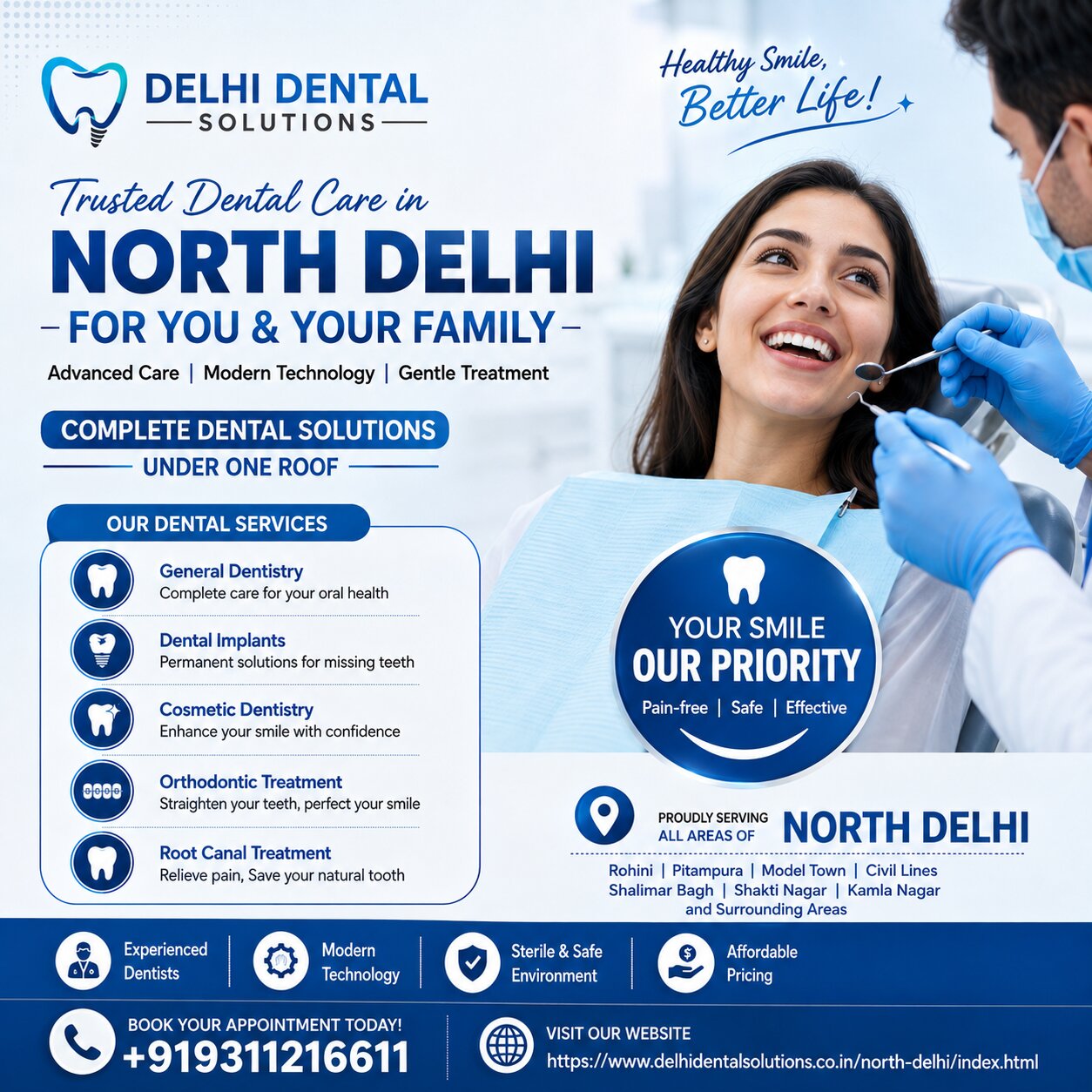 Best Dental Clinic in North Delhi | Kamniyata Dental Solutions - Delhi