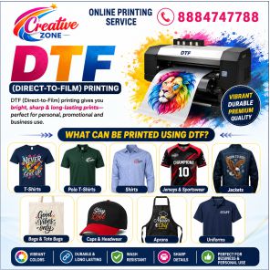 DTF Printing | DTF Print Custom T Shirts | Logo Printing | Online Service | 581 - Bangalore