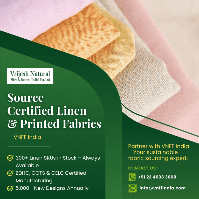 Certified Linen & Printed Fabric Suppliers | VNFF India - Mumbai