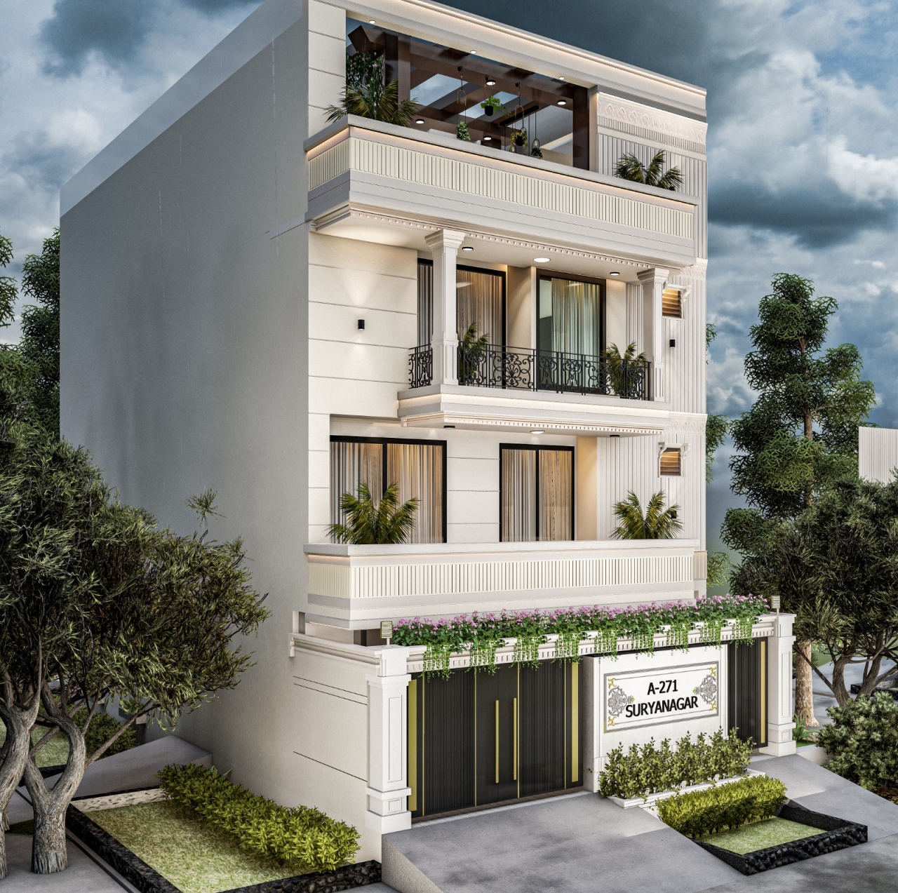 Modern elevation designs - Delhi