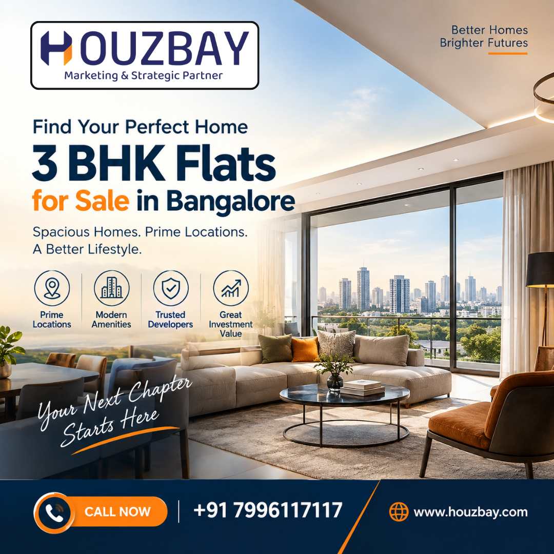 Houzbay Real Estate Consulting | 3 BHK Flats for Sale in Bangalore - Bangalore