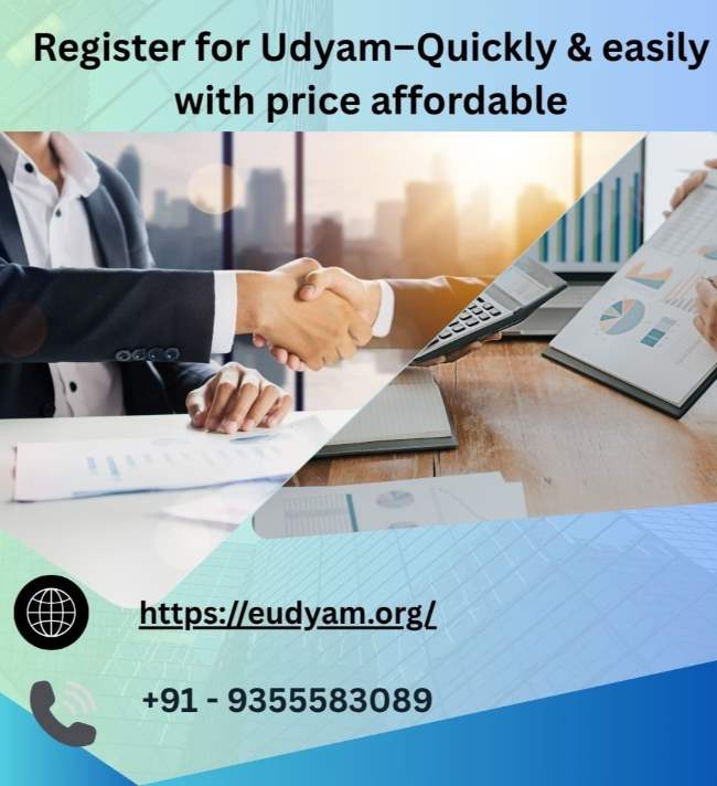 Register for Udyam–Quickly & easily with price affordable - GOA