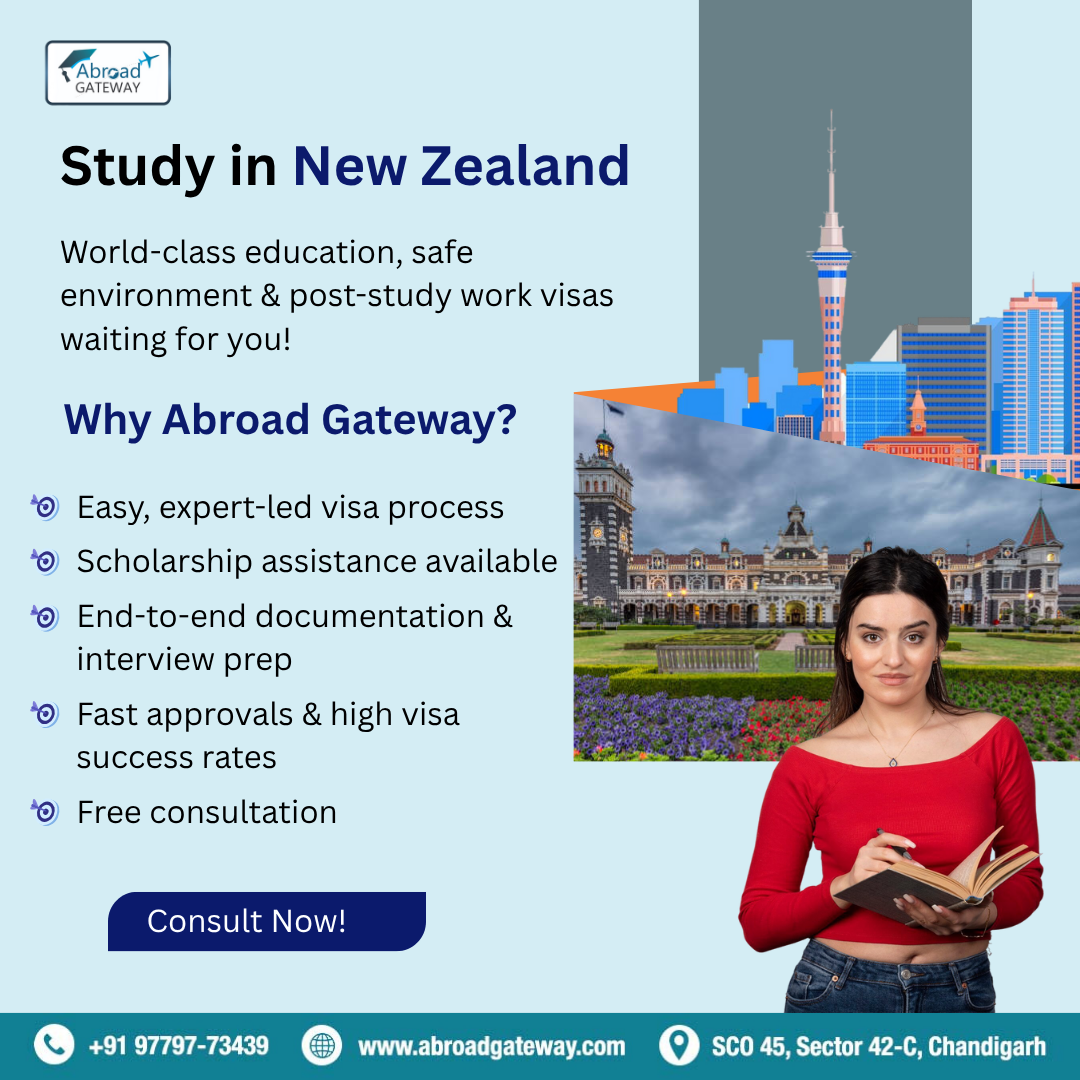 New Zealand Study Visa Consultant in Chandigarh – Abroad Gateway - Chandigarh