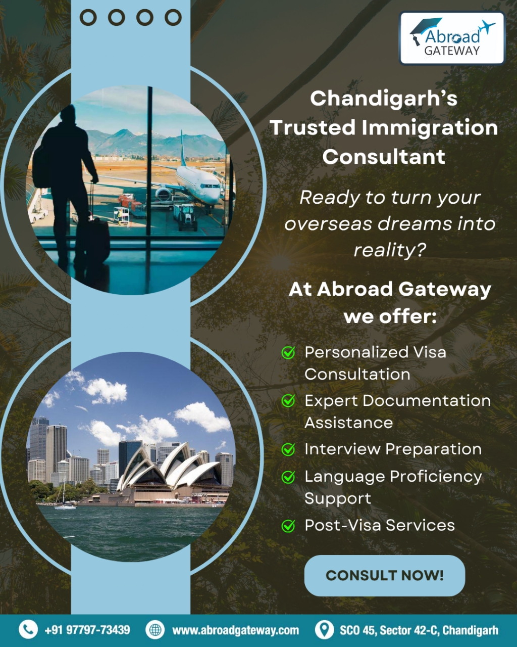 Best Immigration Consultants in Chandigarh - Abroad Gateway - Chandigarh