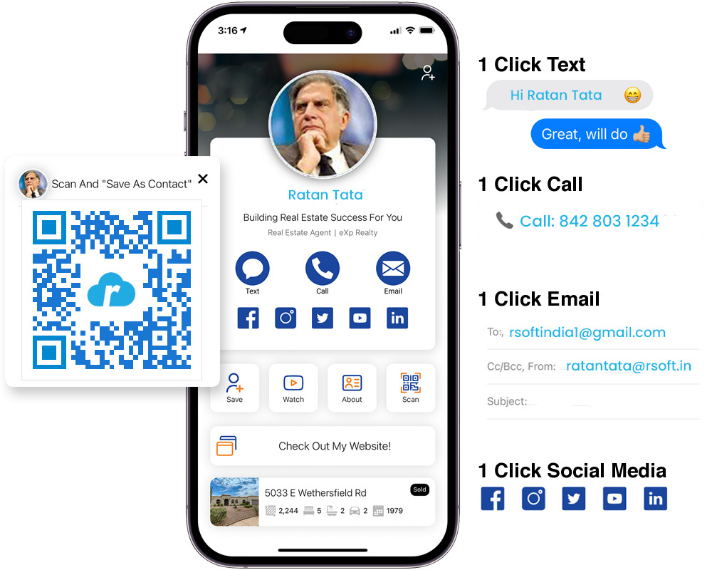 Digital Business Visiting Cards|Create, Customize & Share with RCards