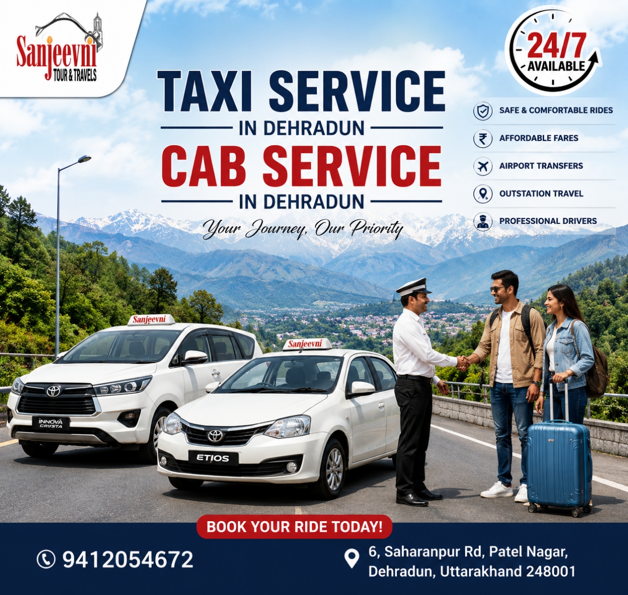 Taxi Service in Dehradun – Reliable, Comfortable & Affordable Cabs - Dehradun