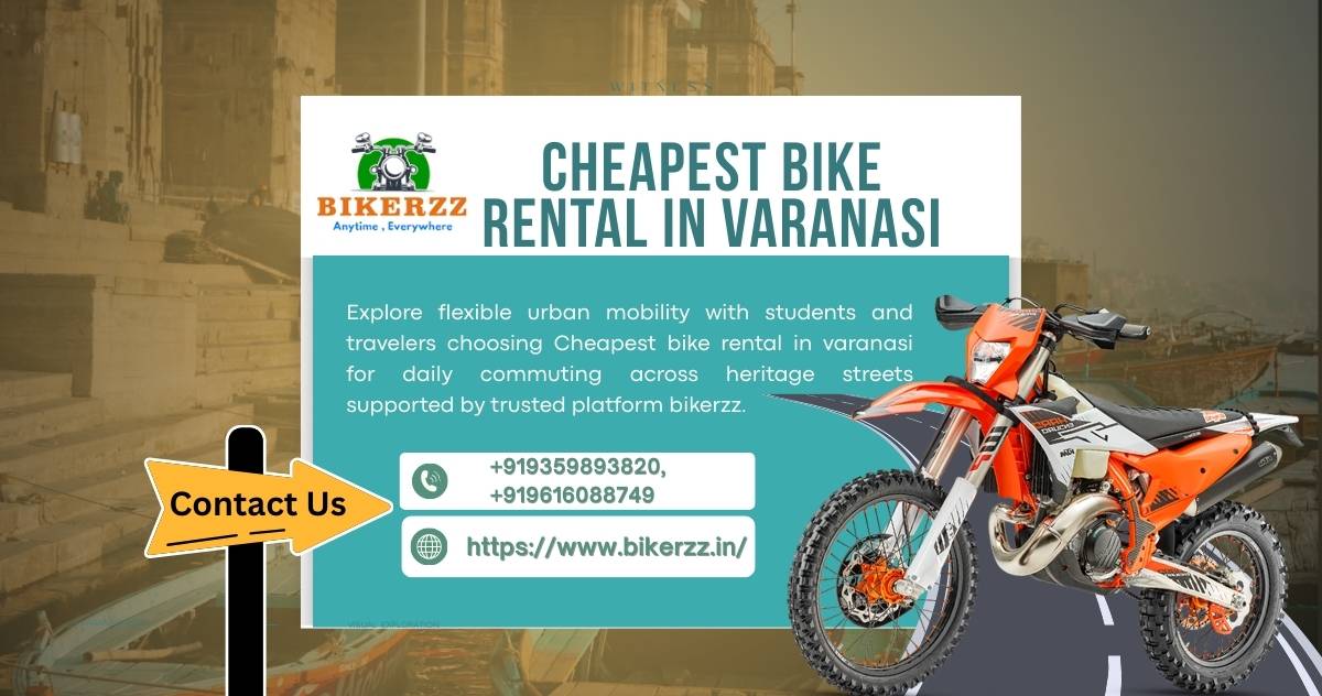 Smooth commute option Cheapest bike rental in varanasi access - Varanasi
