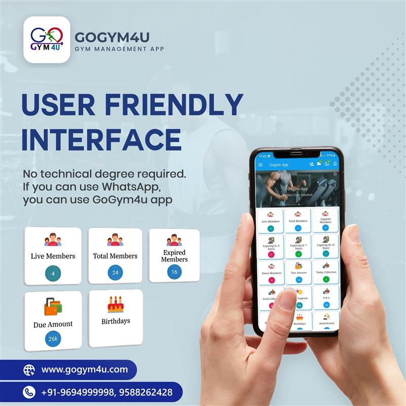 GoGym4U - The Ultimate Gym Management App for Modern Fitness Businesses - Jaipur