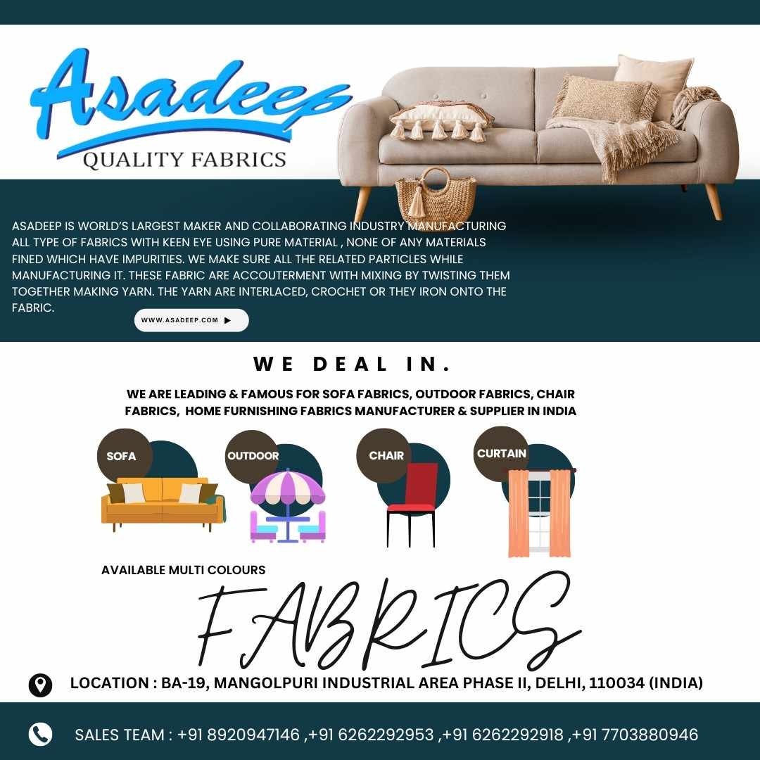 Shop All Types of Fabrics - Printed & Non-Printed Options | Asadeep Furnishing - Delhi Shop All Types of Fabrics - Printed & Non-Printed Options | Asadeep Furnishing - Delhi