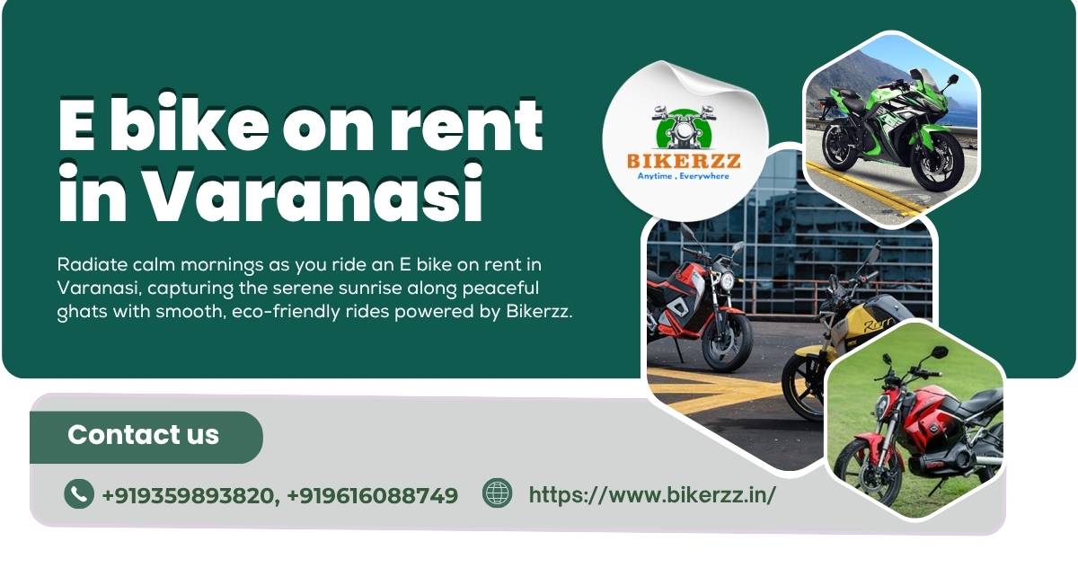 Glide through Varanasi’s timeless lanes using an E bike on rent in Varanasi - Varanasi