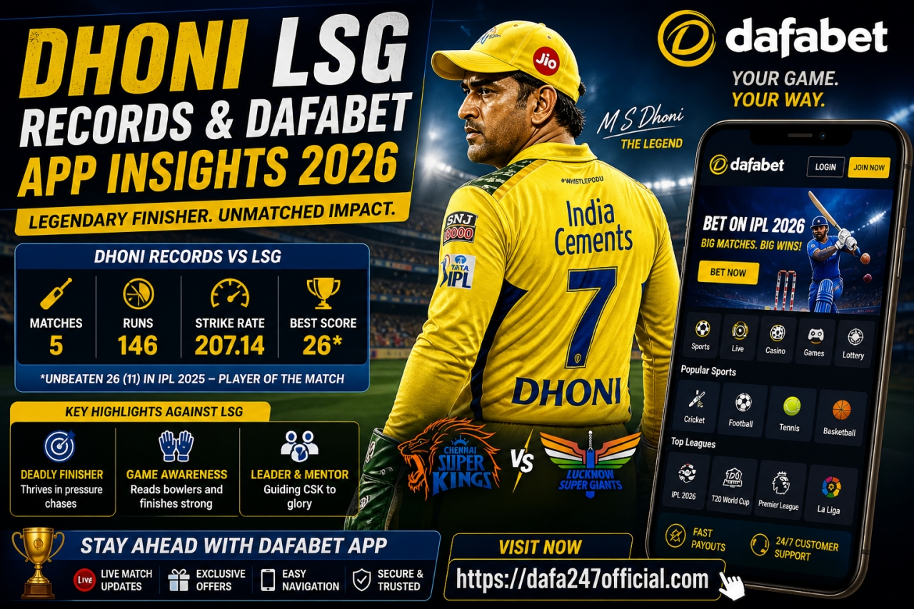 Dhoni LSG Records & Dafabet App Insights 2026 - Delhi