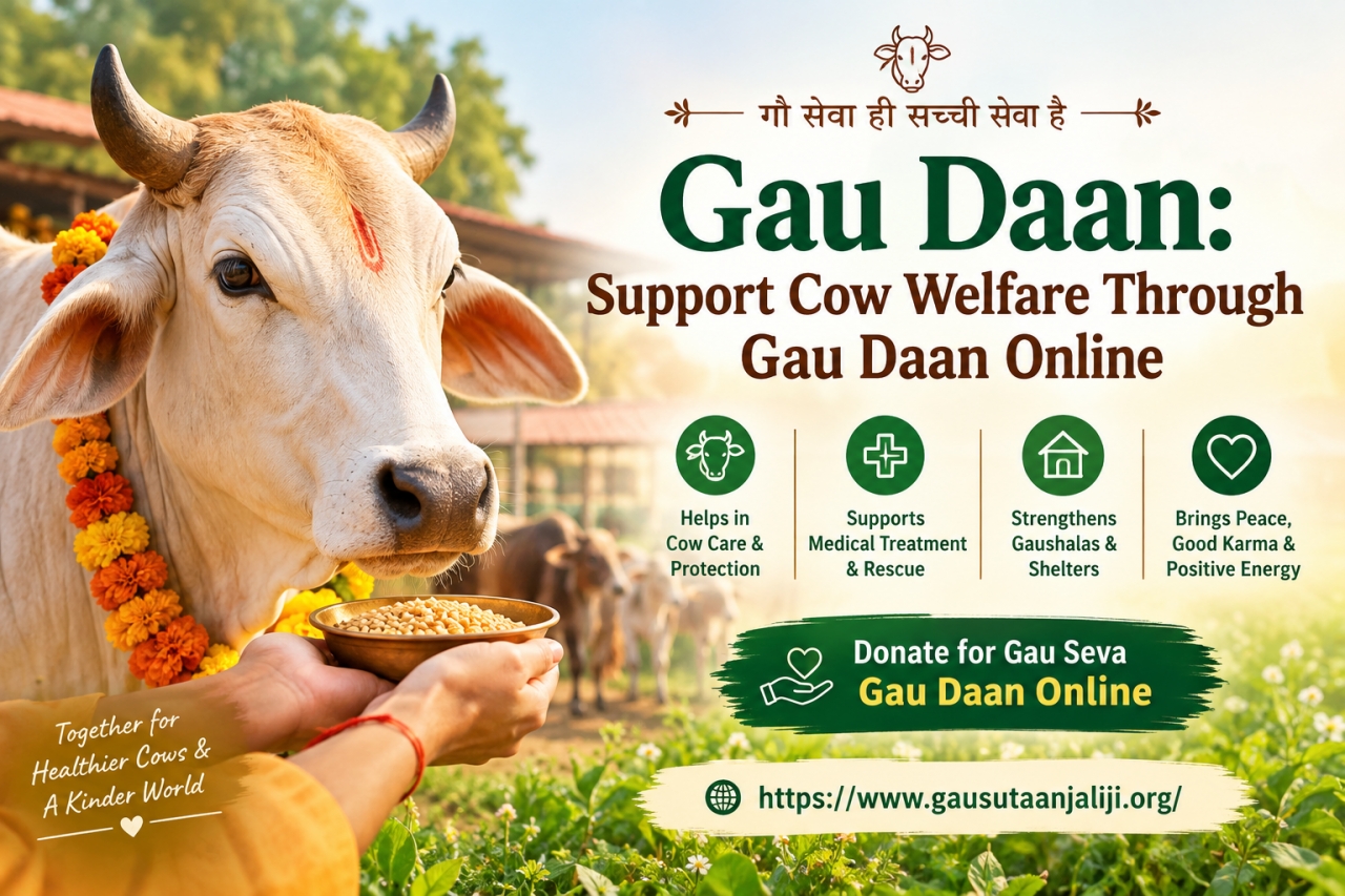 Gau Daan: Support Cow Welfare Through Gau Daan Online - Delhi