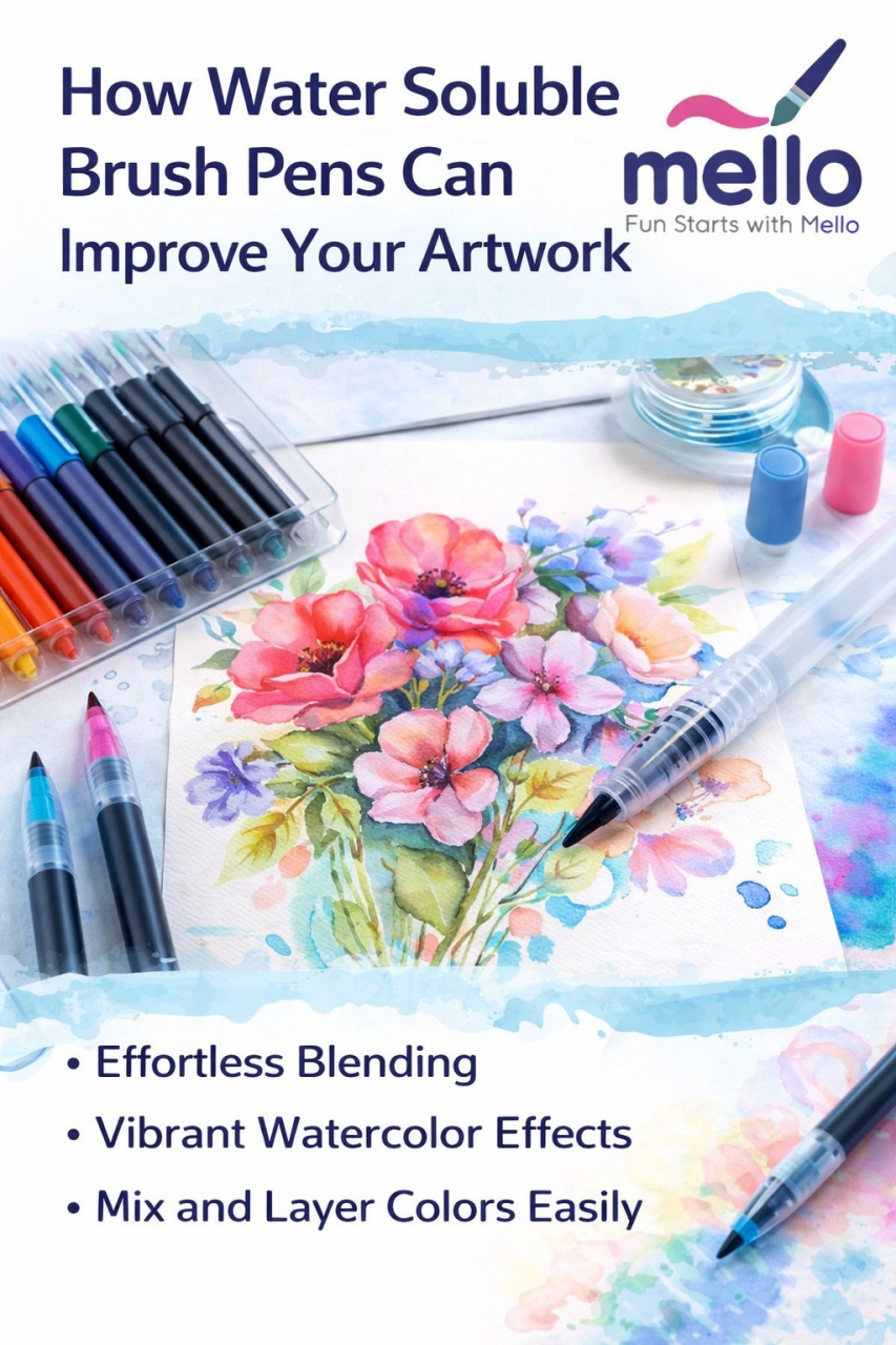 How Water Soluble Brush Pens Can Improve Your Artwork | Mello Store - Delhi