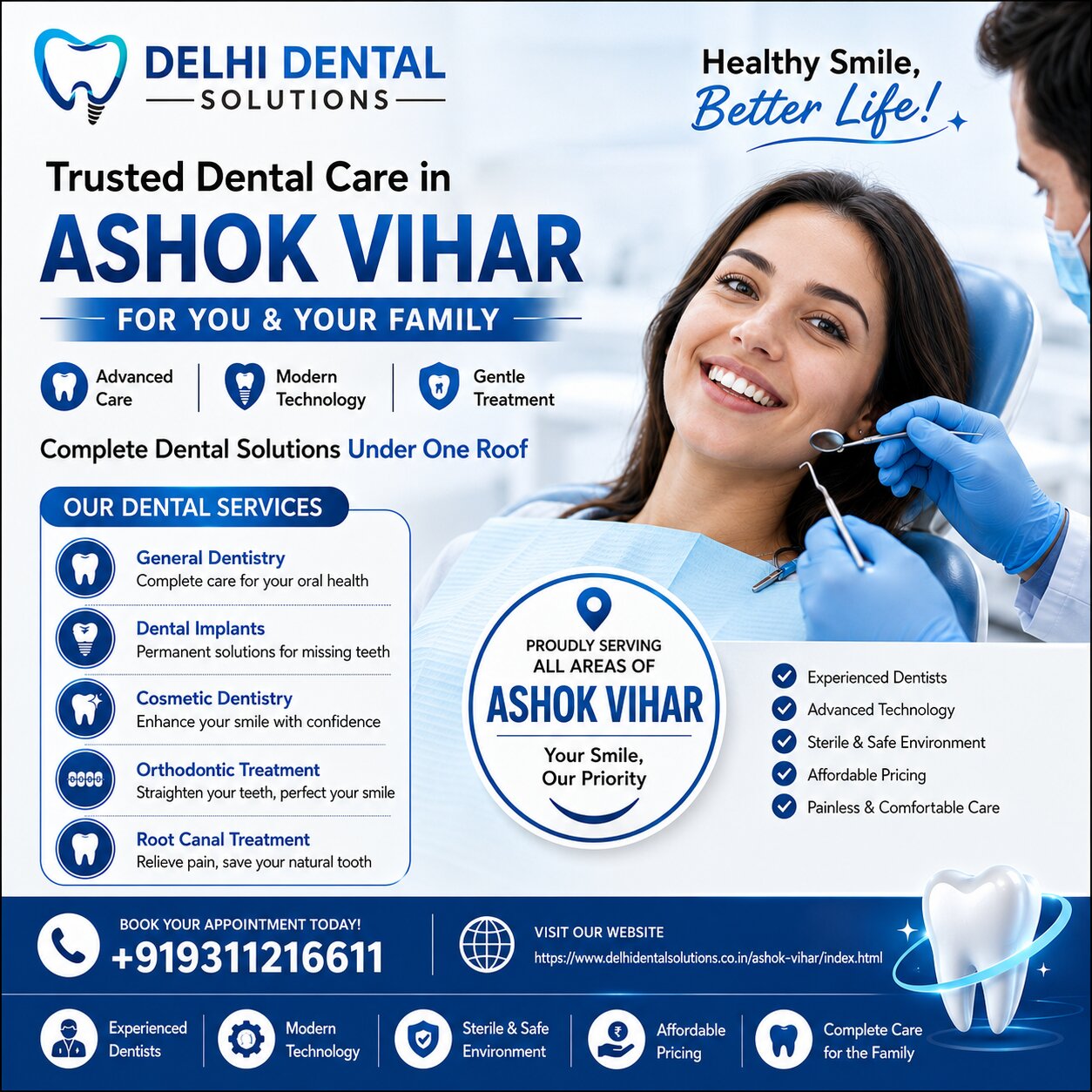 Best Dental Clinic in Ashok Vihar | Kamniyata Dental Solutions - Delhi