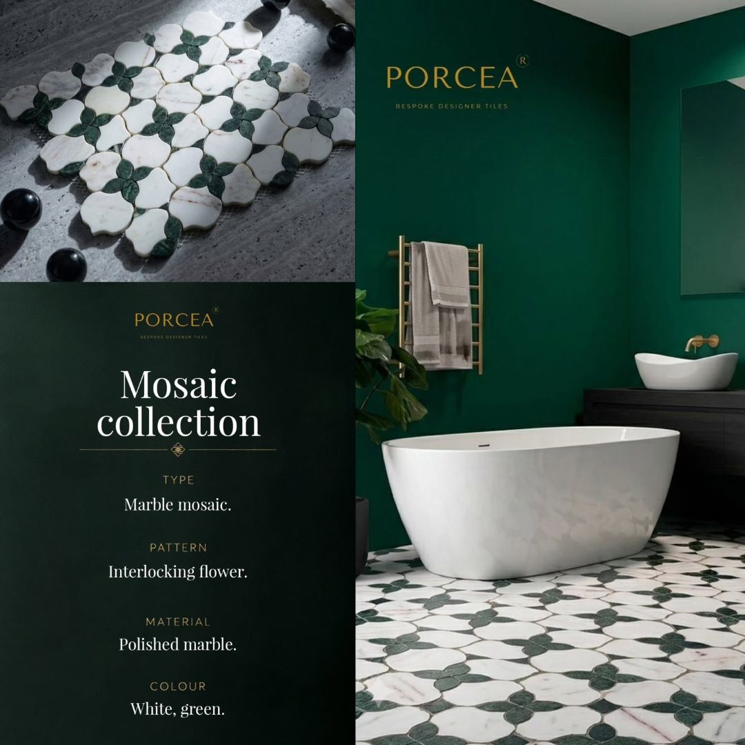 Porcea One of the Most Trusted Bathroom Tiles Showroom Delhi for Premium Tile Brands  - Noida