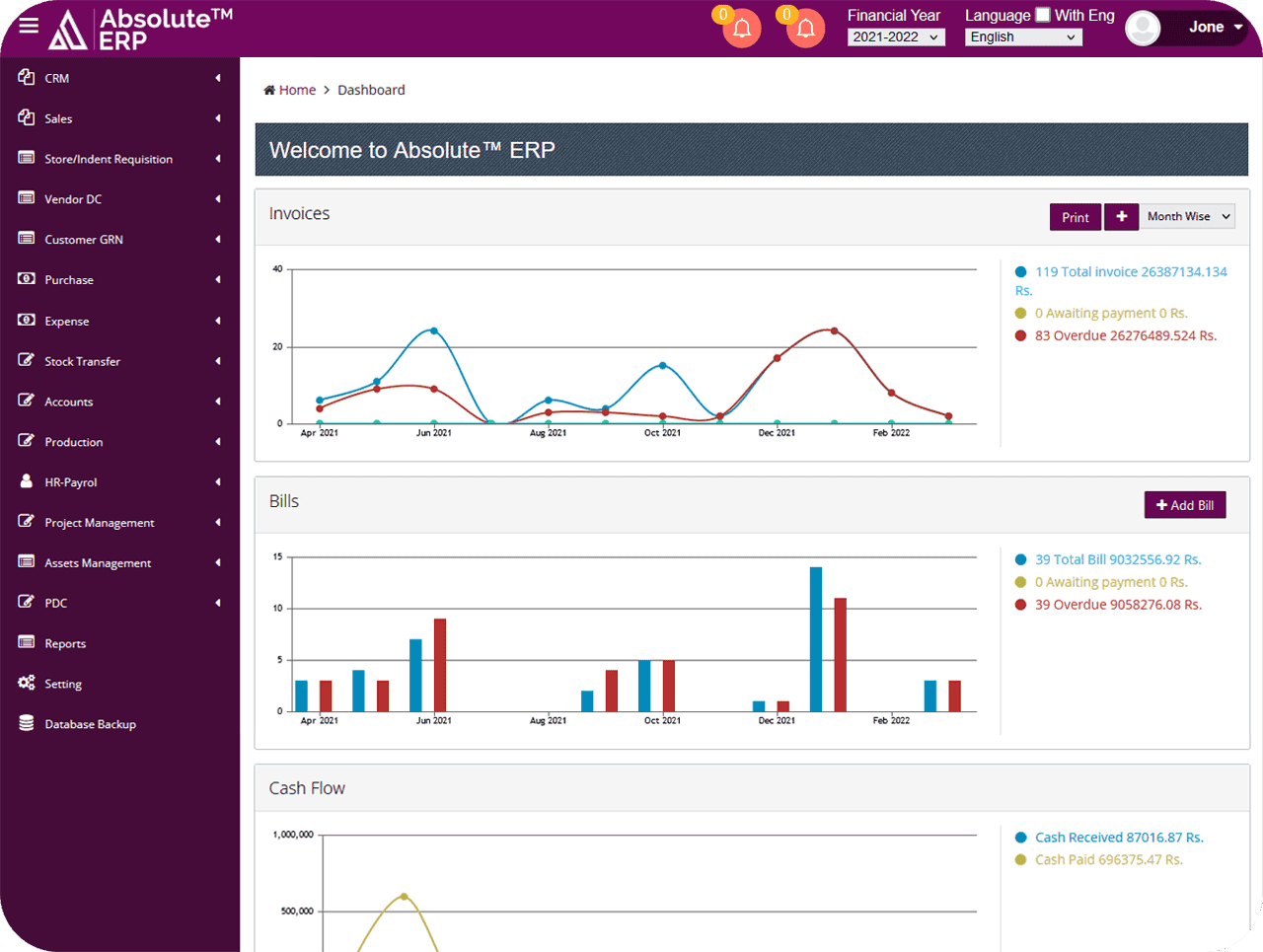 Cloud Based Leather ERP Software for Manufacturing - Noida