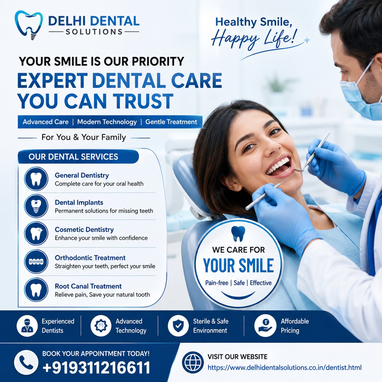 Best Dentist in Delhi | Kamniyata Dental Solutions - Delhi