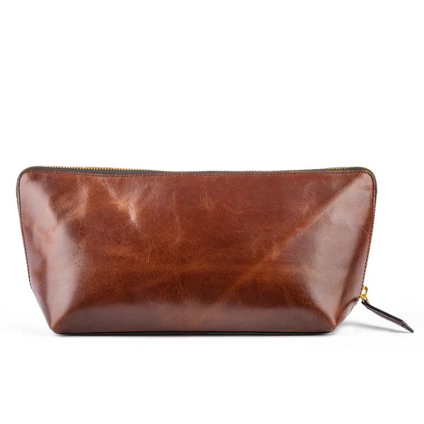 Bull Leather Men Toiletry Kit - Indore