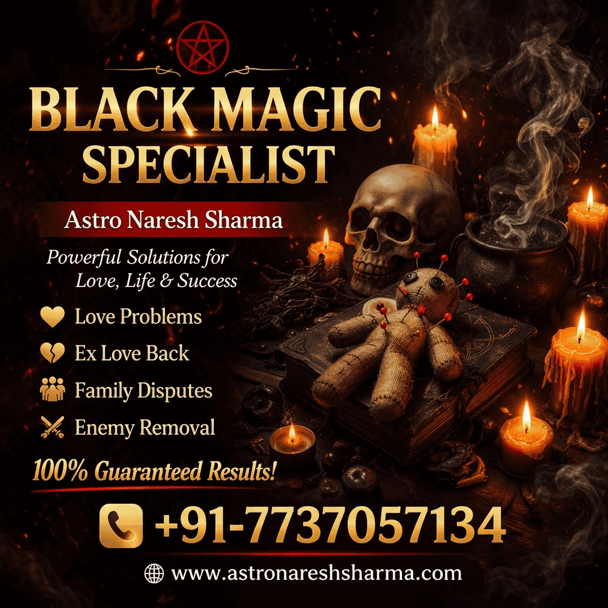 Black Magic Specialist in India | Astro Naresh Sharma - Chandigarh