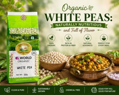 Organic White Peas Naturally Nutritious and Full of Flavor | Elworld		 - Noida