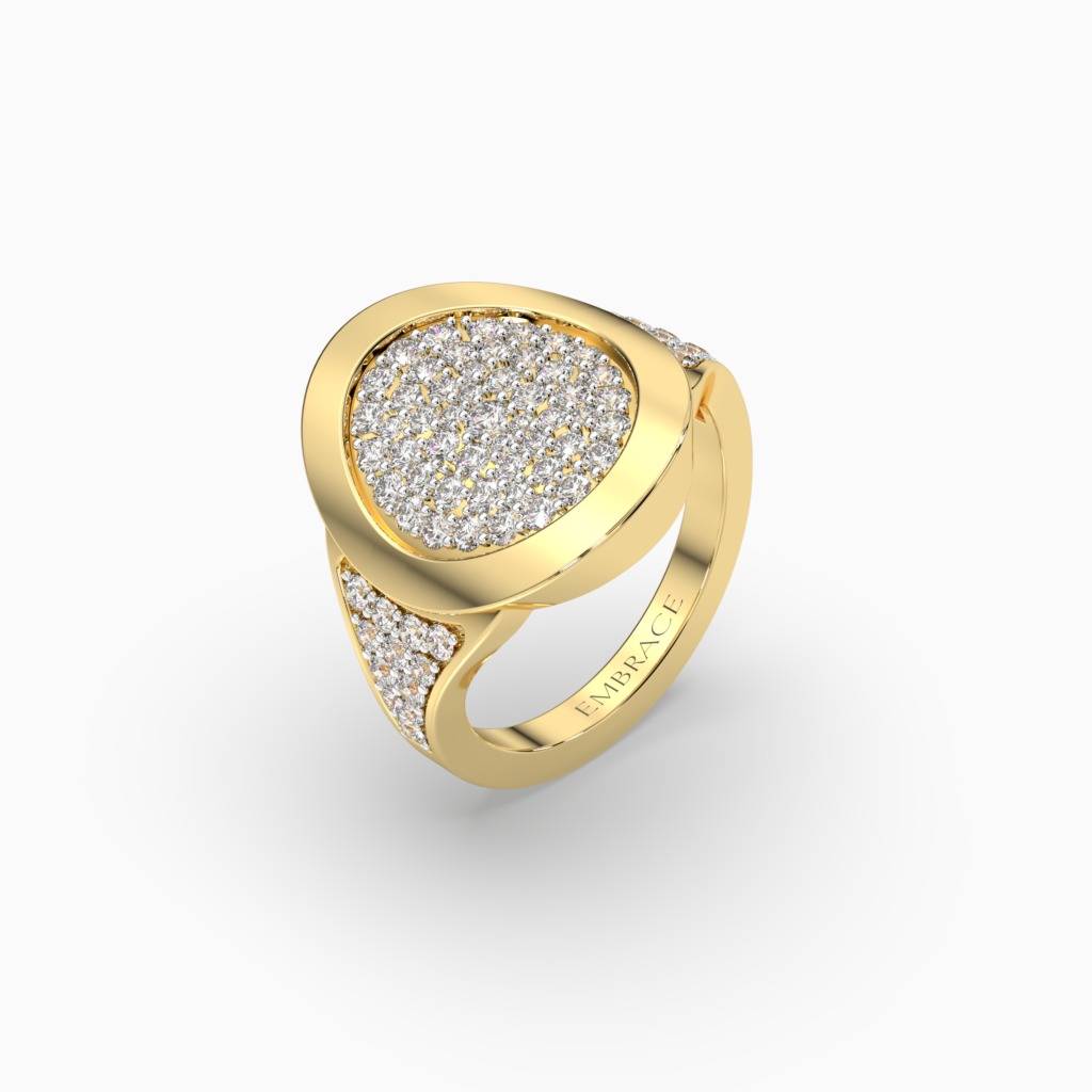 Gold Ring Designed to Shine – Explore Embrace Diamonds - Delhi
