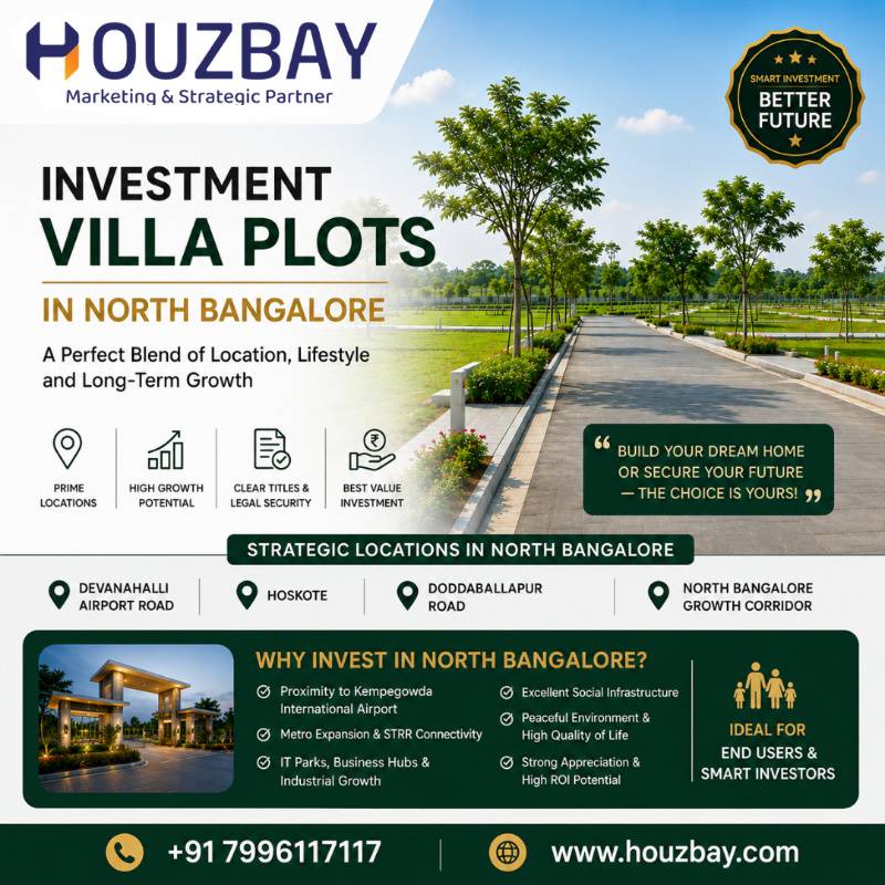 Investment Villa plots in North Bangalore - Bangalore