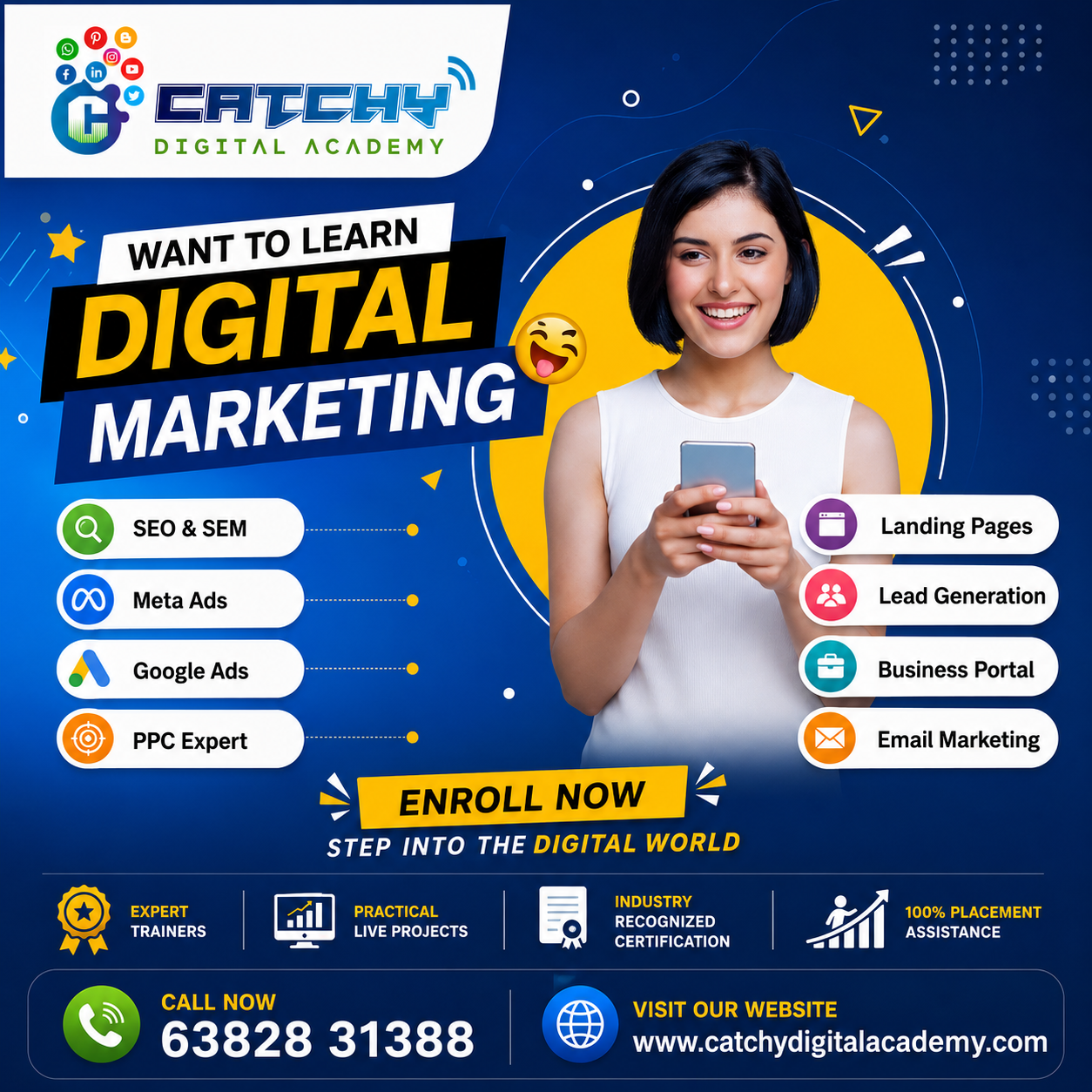 Digital Marketing Course with Practical Training in Coimbatore - catchy digital acdemy - Coimbatore