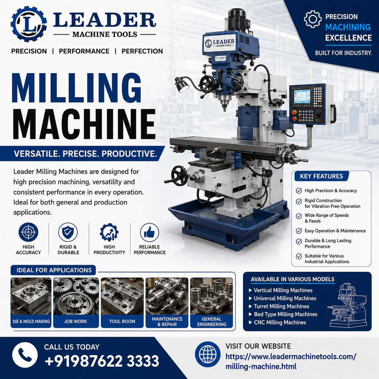 Milling Machine Manufacturer in India  - Chandigarh