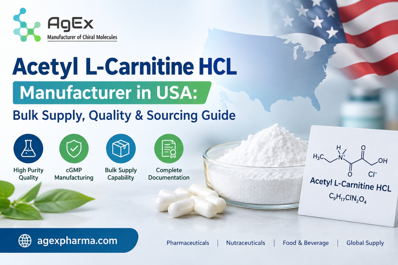 Acetyl L-Carnitine HCL Bulk Supplier for USA Buyers | Agex Pharma - Gurgaon