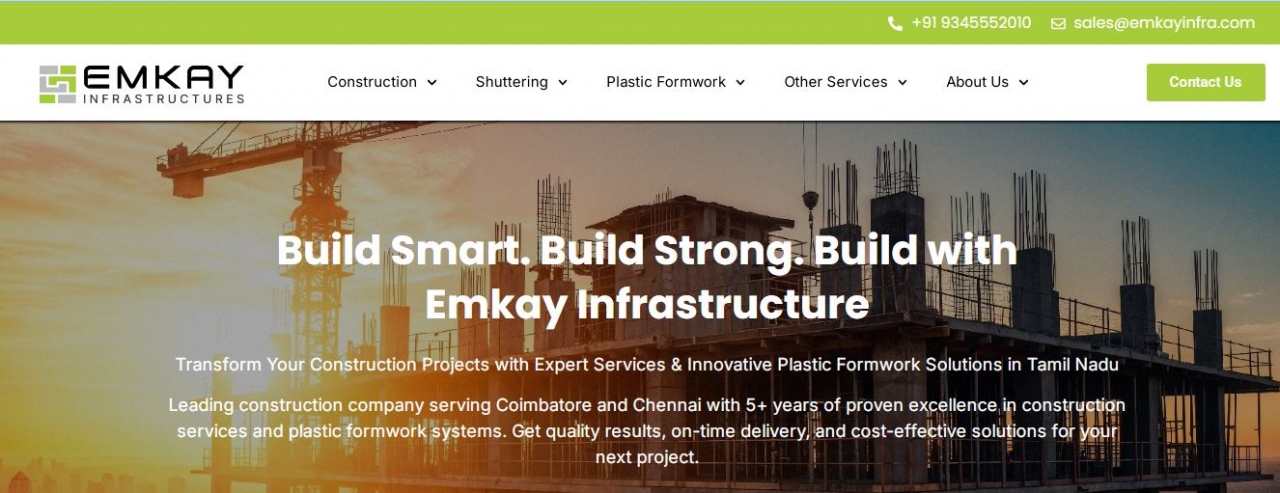 best construction company in Chennai and Coimbatore - Coimbatore