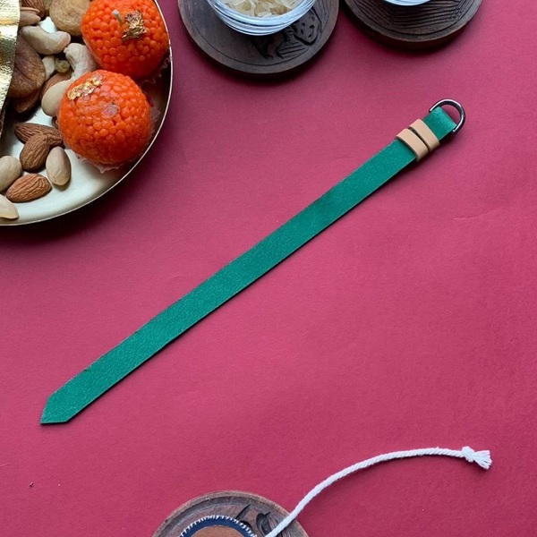 Ashlesha Leather Rakhi | Handcrafted Raksha Bandhan Gift - Indore