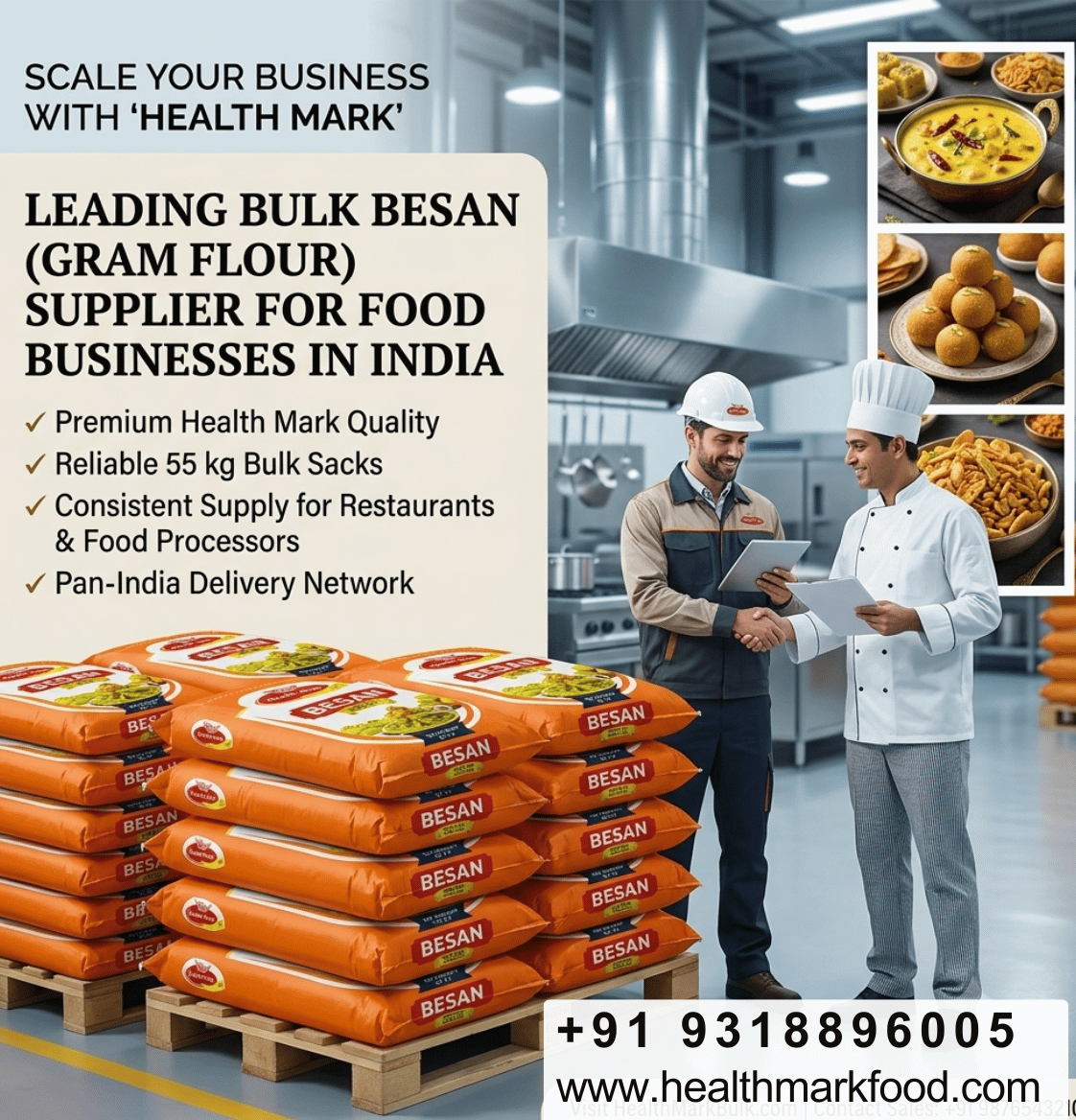 Wholesale best Besan supplier in Delhi | Health Mark - Shimla