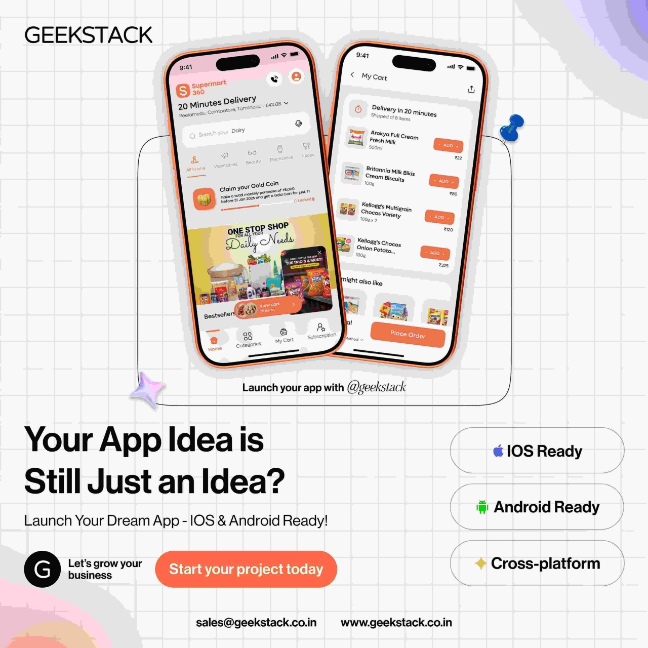 Mobile App Development Company in India – Geekstack - Coimbatore