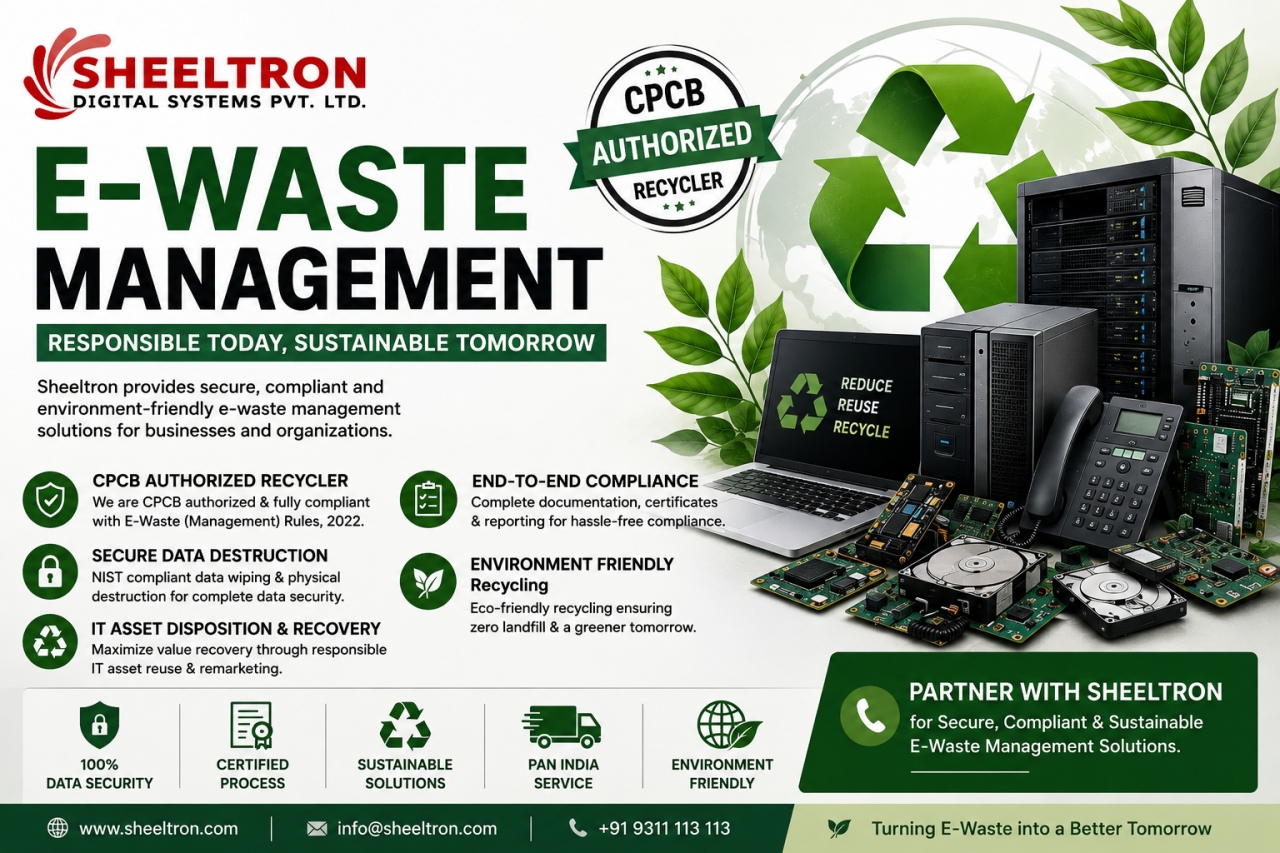 Enterprise E-Waste Management & Secure Data Wiping - Bangalore