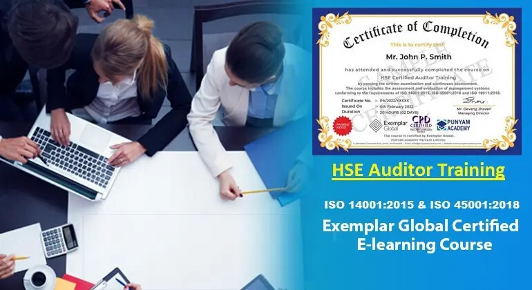 HSE Auditor Training E-learning Course - Ahmedabad