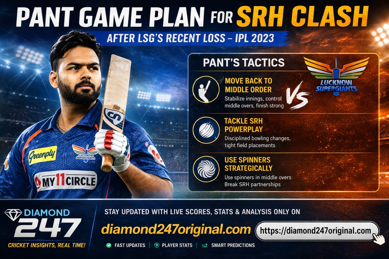 Pant Game Plan for SRH Clash After Loss 2026 - Delhi