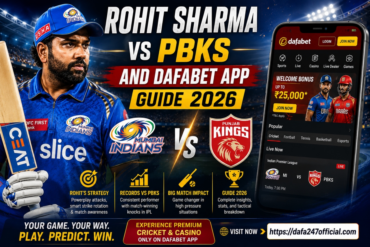 Rohit Sharma vs PBKS and Dafabet App Guide 2026 - Delhi