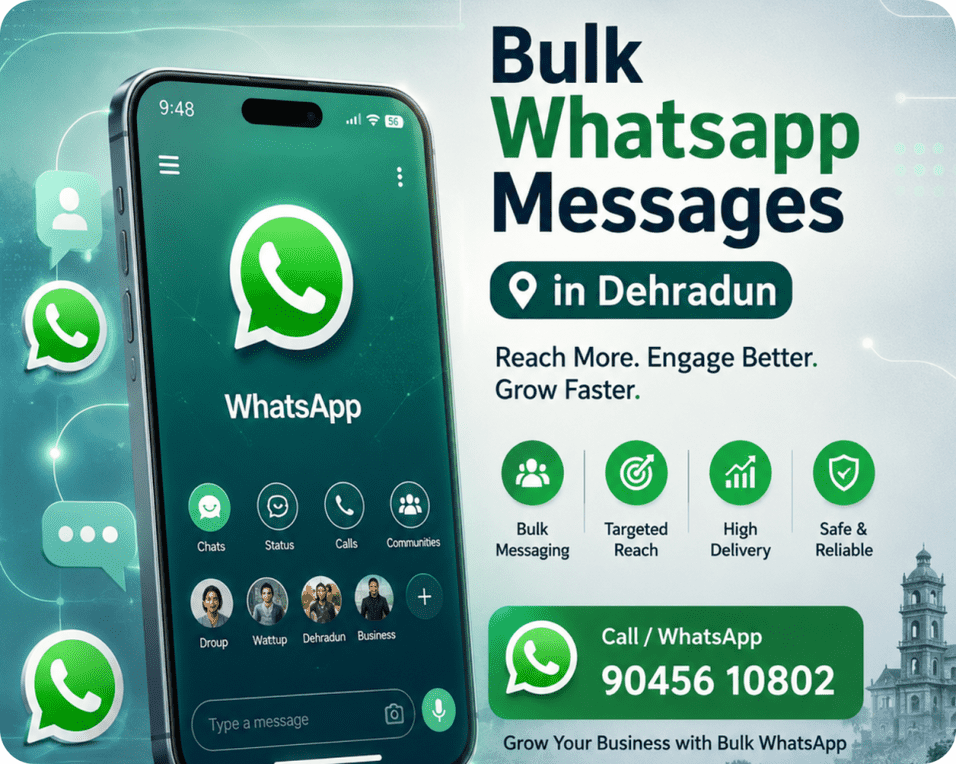 Trusted Bulk WhatsApp & SMS Marketing Services in Dehradun - Dehradun