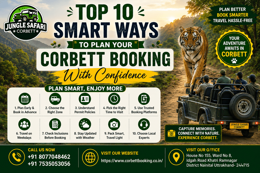 Top 10 Smart Ways to Plan Your Corbett Booking With Confidence - Dehradun