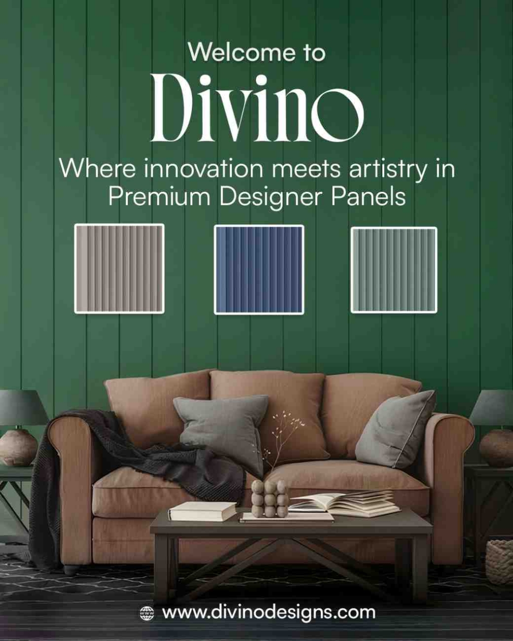Premium Wood Designer Wall Panels at Divino - Mumbai